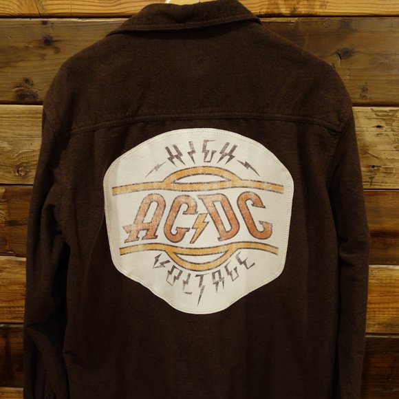 Dakota Grizzly/MadAndie Other - AC/DC One-of-a-Kind Custom Dakota Grizzly Brown Flannel (Unisex - Men's XL)